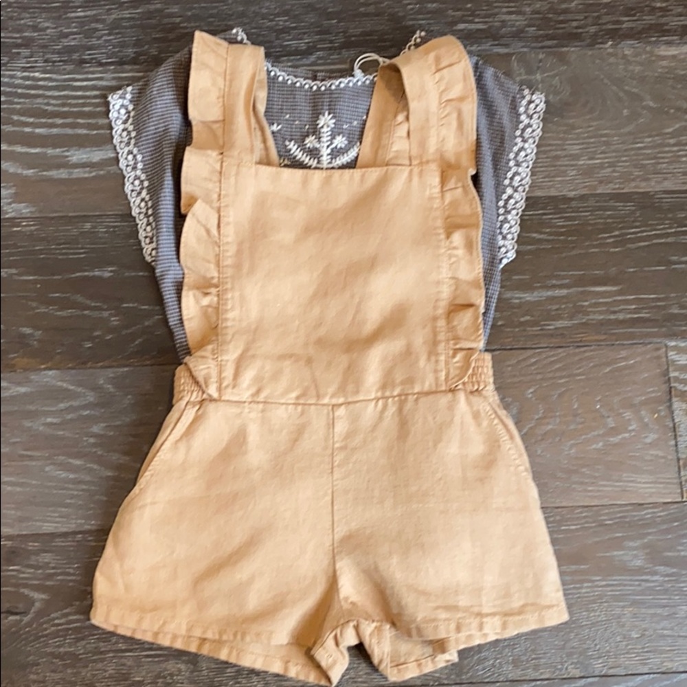 French fall jumpsuit shorts
